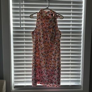 Ann Taylor Factory gorgeous, floral, high neck dress.